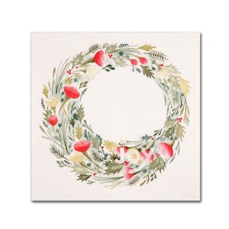 Yachal Design 'Joy Wreath' Canvas Art,35x35